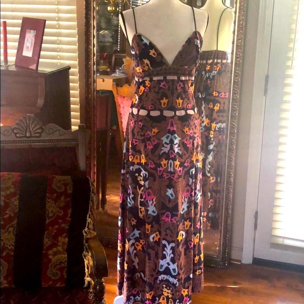 Sofia Vibrant Velvet Maxi Gown / Dress - Picture 8 of 9